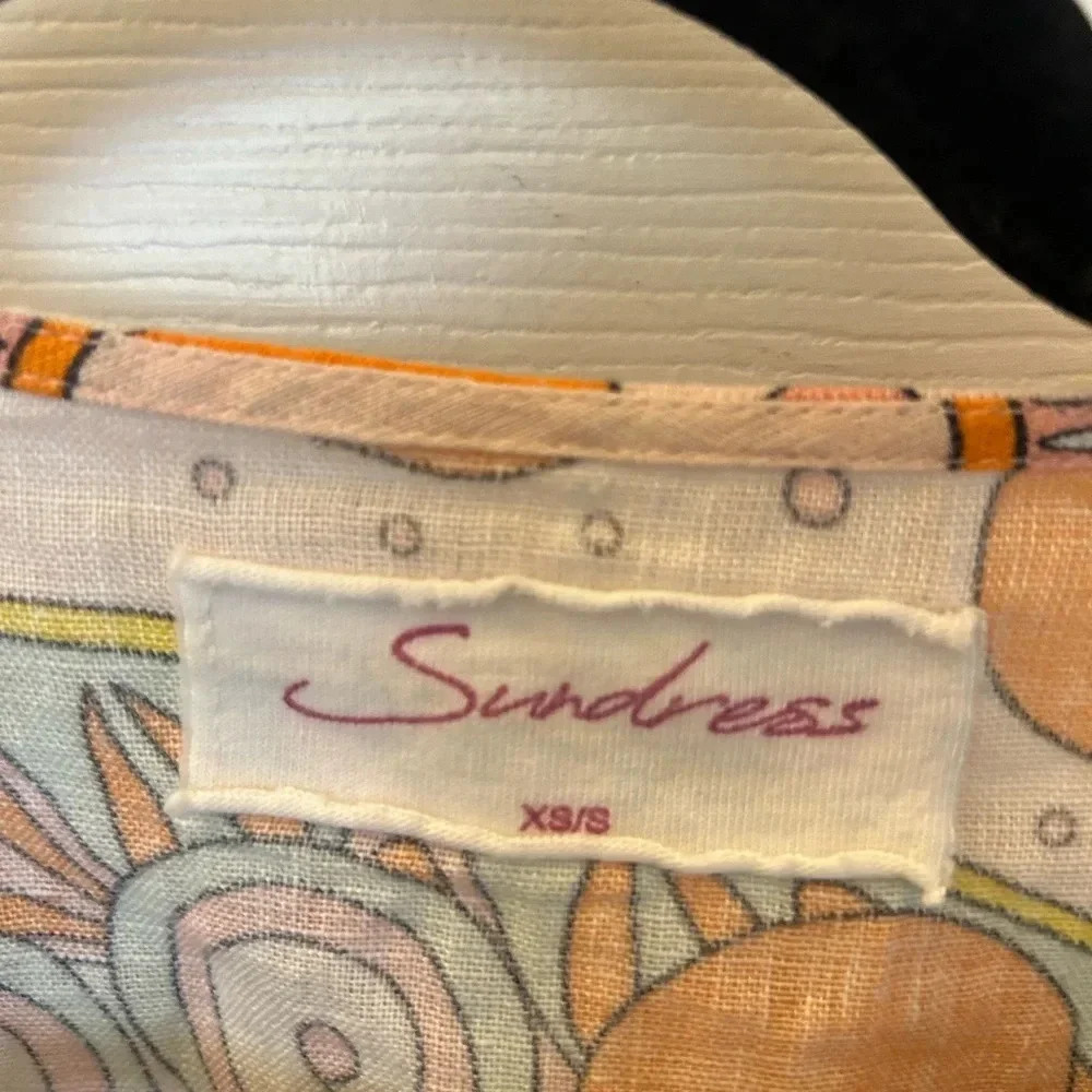 Sundress Eva Long Dress Linen Havana Aquarelle — image 7 of 7